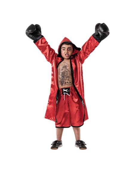 Fantasia de Boxeador Vermelho - de alta qualidade, ideal para carnaval, festas temáticas e eventos especiais.